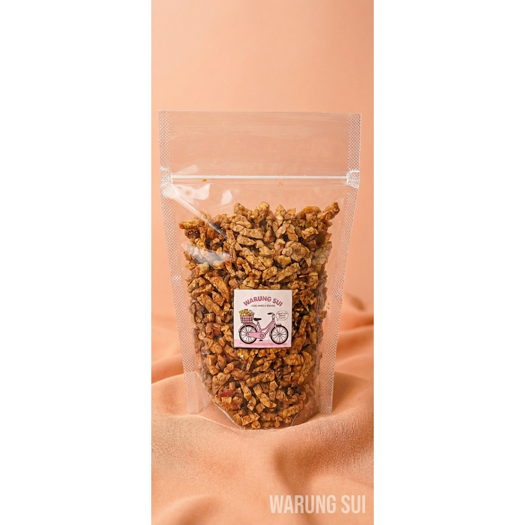 Kering Tempe Pedas Manis 100g | Kering Tempe Daun Jeruk | Snack Pedas | Kering Tempe 100g | Kering T