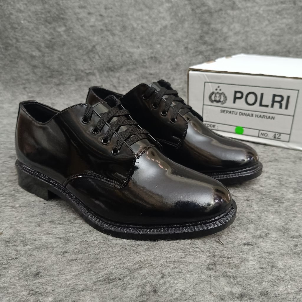 Sepatu PDH Polri / Sepatu PDH Duplikat Jatah Polri / Sepatu PDH Polisi