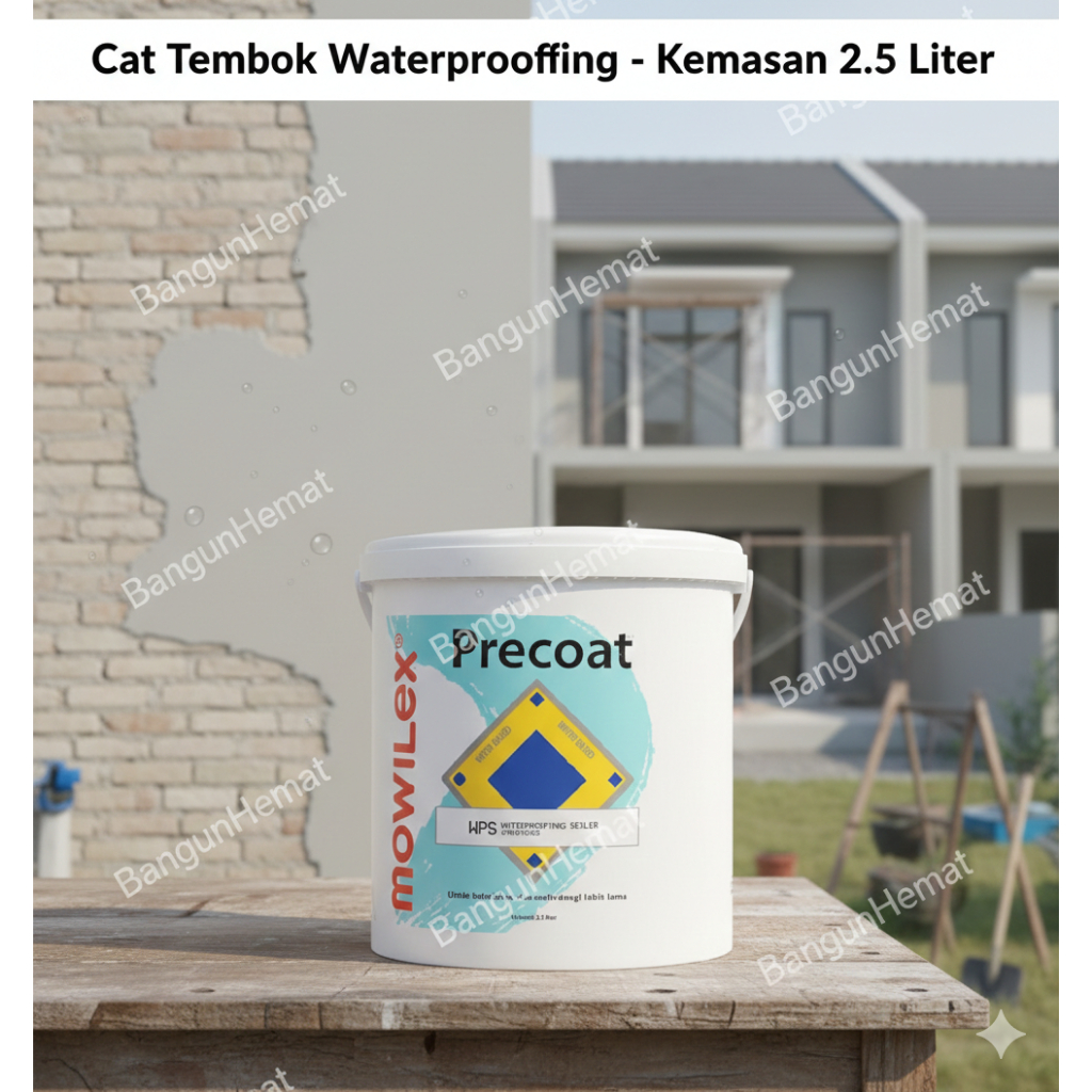 Mowilex Precoat Waterproofing Wall Sealer 2.5 L - Cat Dasar Anti Bocor & Alkali Resisting