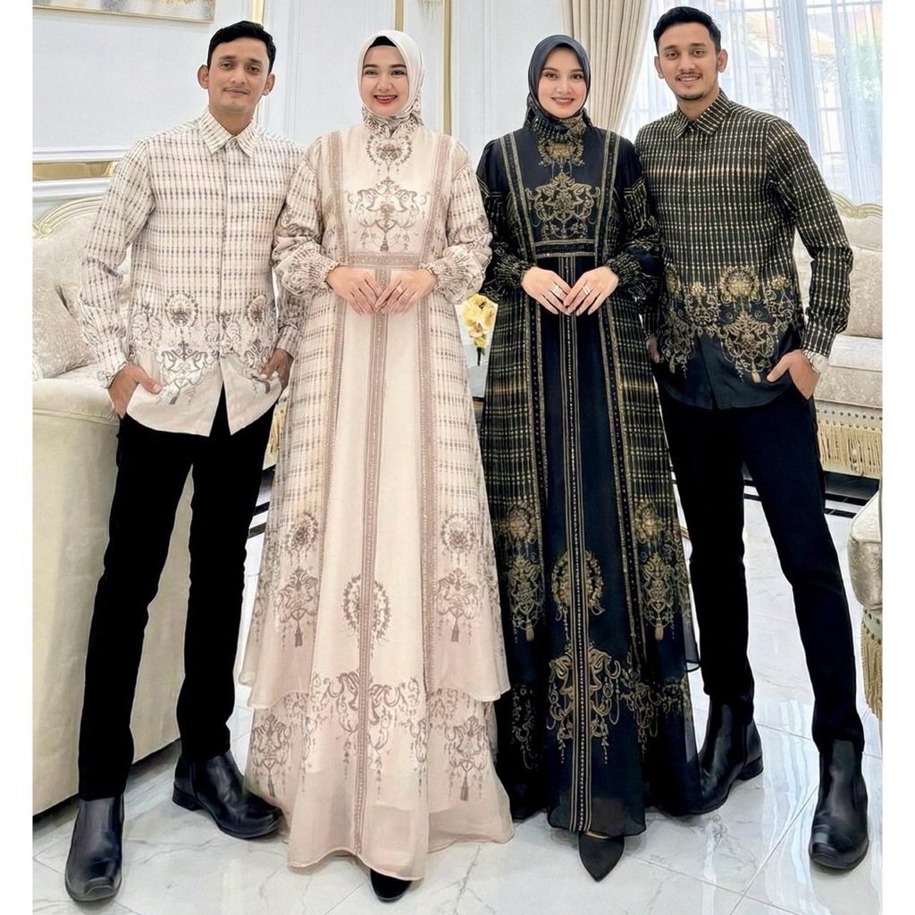 GAMIS SARIMBIT AURAKAY HALIMAH 7513 ORI BY AURAKAY SYAR’I stok ready dan po