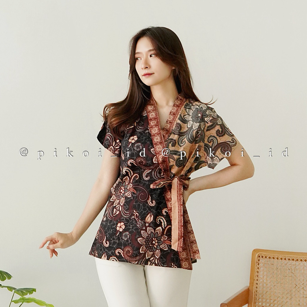 Pikoi_id | Batik Wanita Modern / Batik kantor Modern / batik seragam murah wanita / batik kimono len