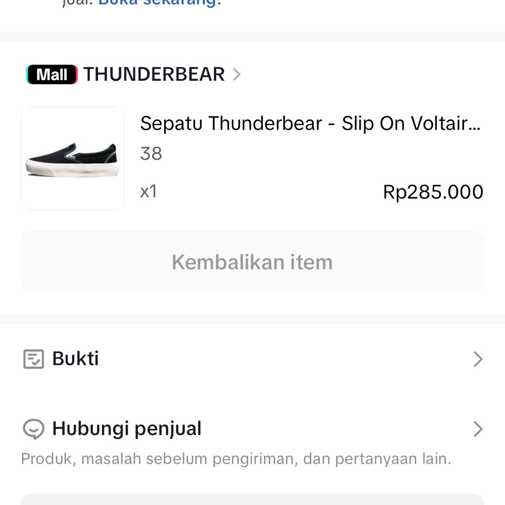 PRELOVED | sepatu slip on thunderbear