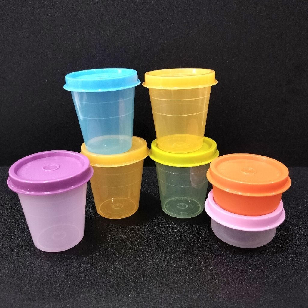 Tupperware Midget 60 ml dan Small Round Mini 30 ml