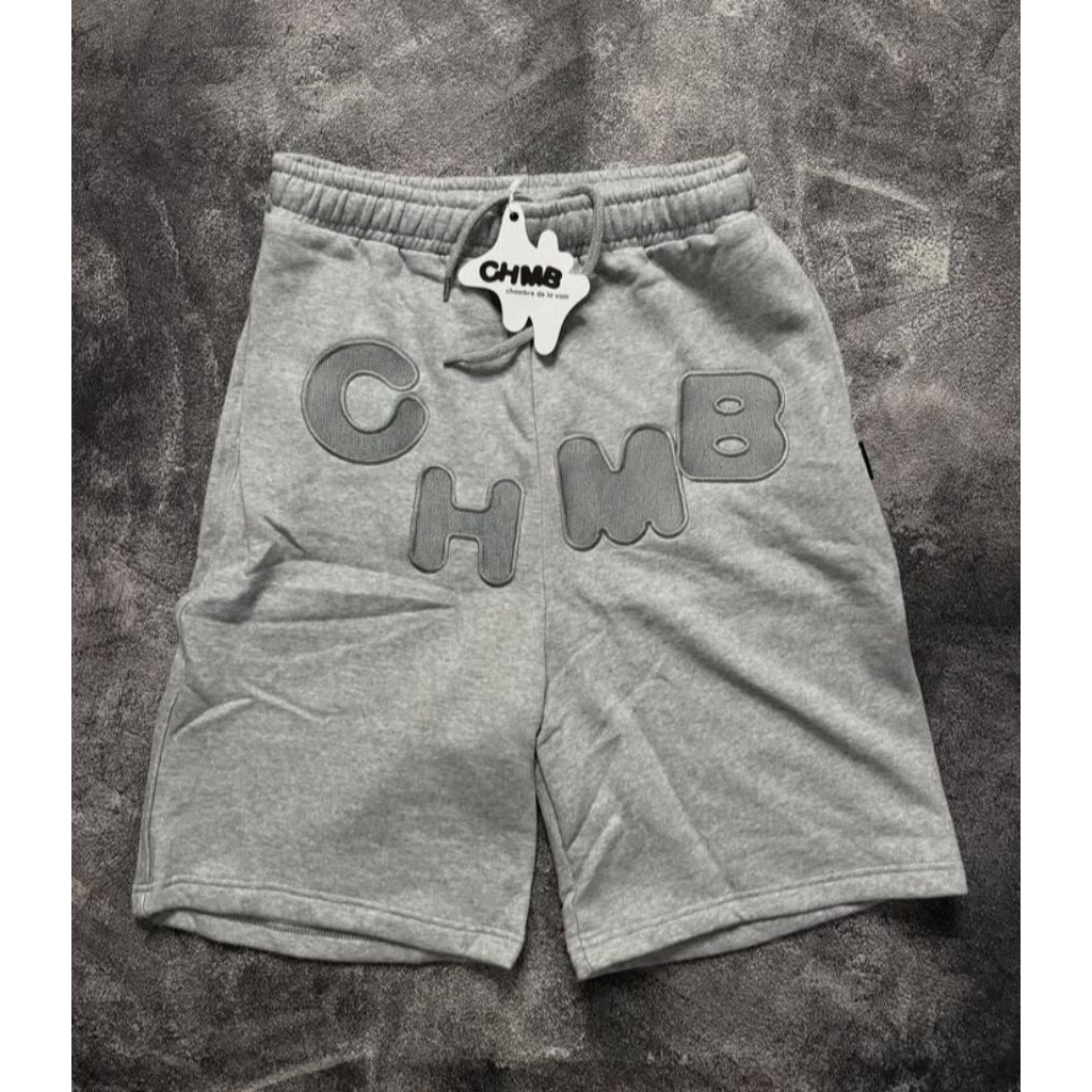 CELANA PENDEK BORDIR CHMB UNISEX PRIA DAN WANITA FLECEE COTTON COD