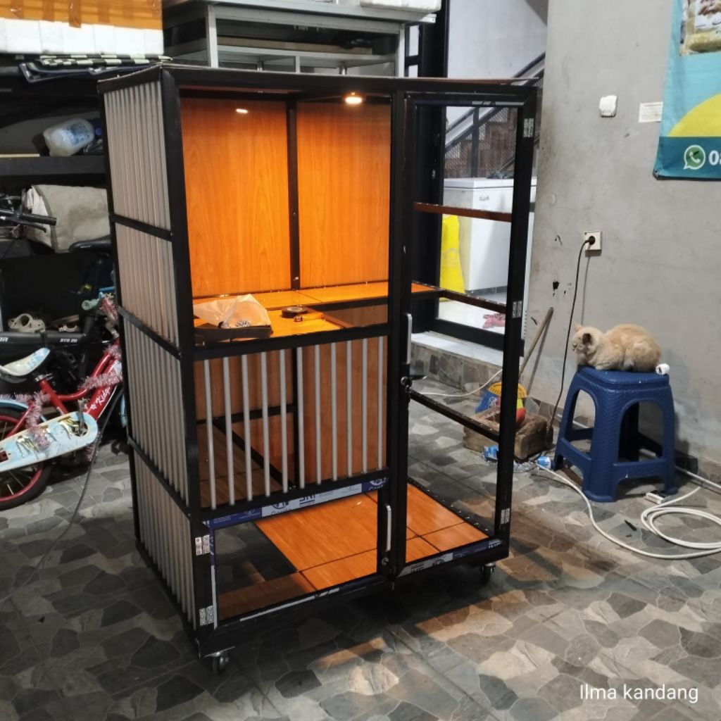 kandang kucing 2 tingkat