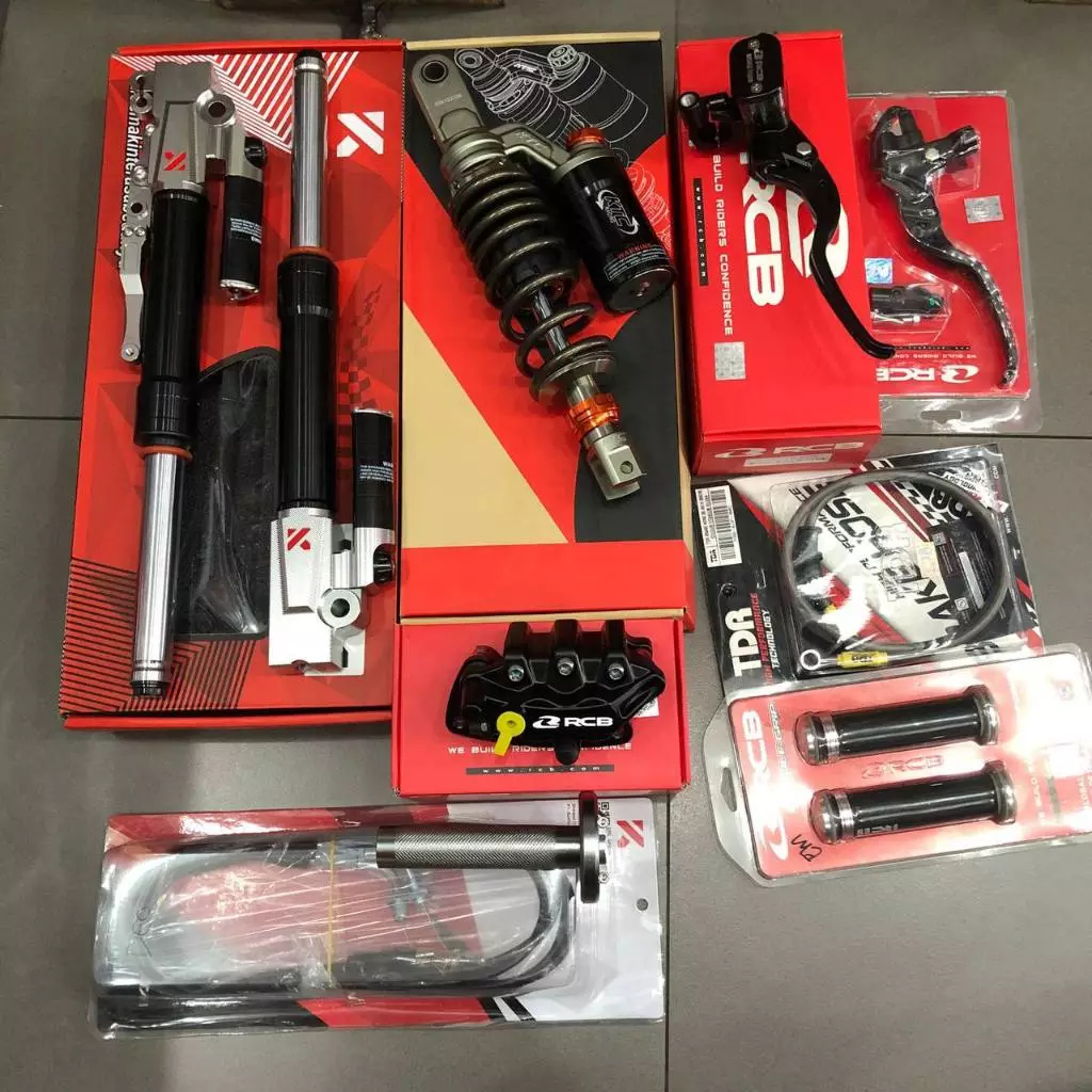Spesial Promo Paket Full set master rem rcb e3 12.7mm kanan kiri + kaliper 2 piston + selang 90cm + 