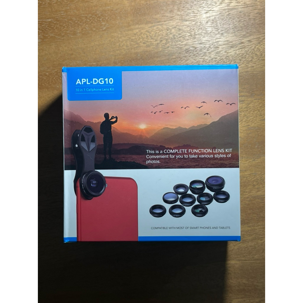 (Preloved) Apexel APL-DG10 Universal 10 in 1 Lensa Portable for Smartphone