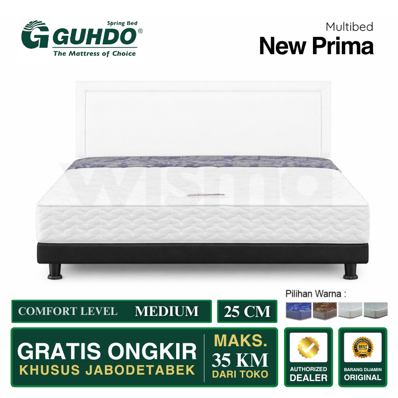 Kasur Springbed Guhdo Multibed New Prima Fullset / Tanpa Sandaran Kasur Divan Headboard Tempat Kasur