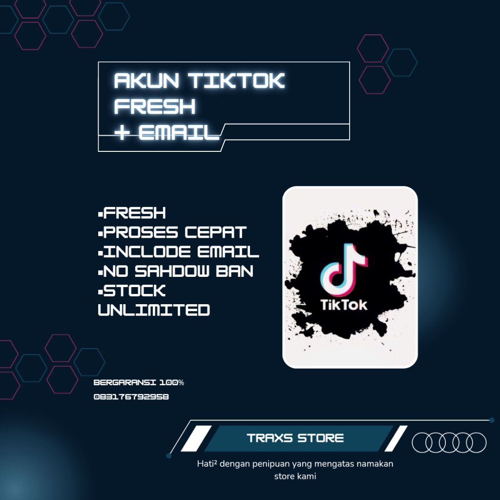 AKUN TIK TOK FRESH + AKSES EMAIL