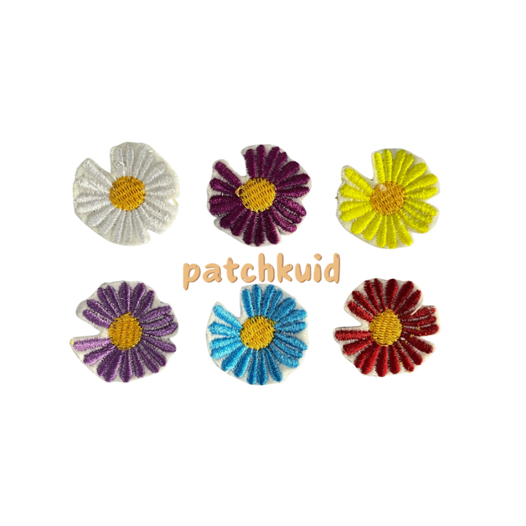Patch Bordir Bunga Daisy Patch Bordir Bunga
