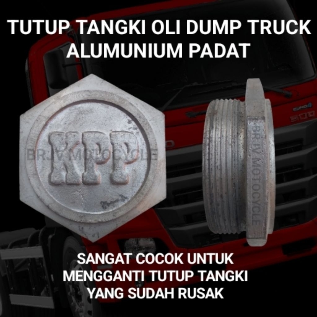 Tutup Tangki Oli Dump Truk Aluminium