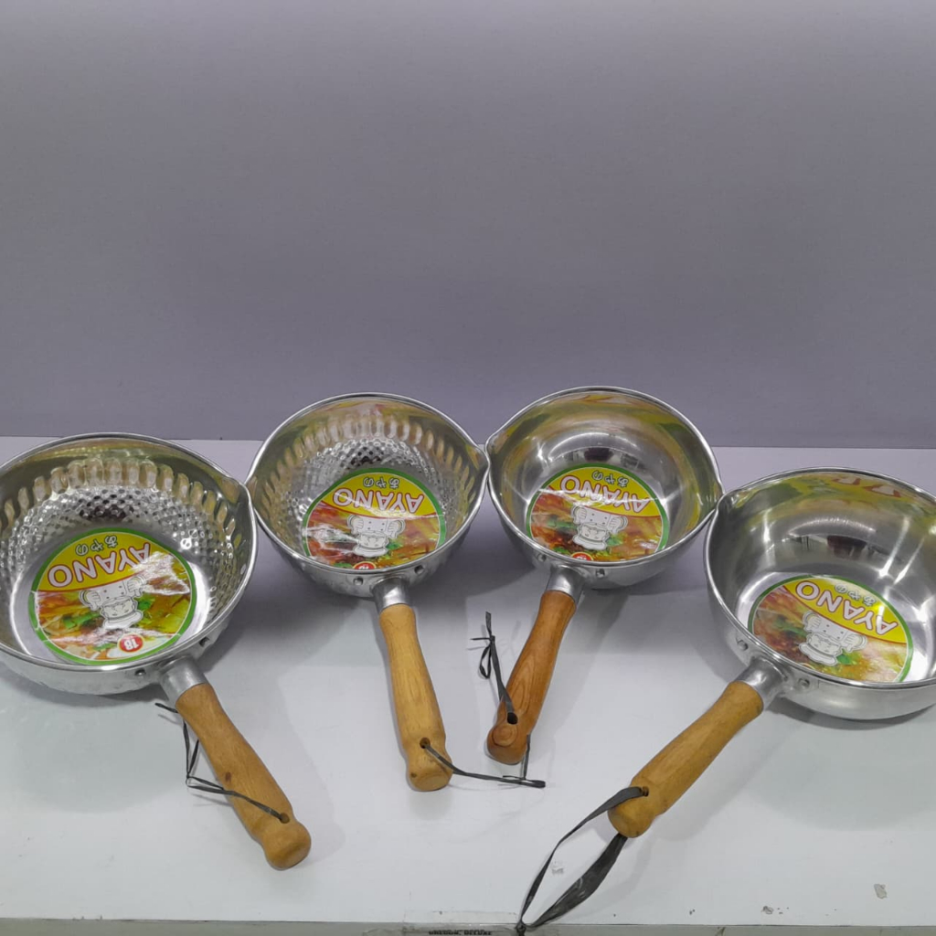Panci Susu / Panci Ayano / Wajan Aluminium / Wajan Mini / Wajan Masak Kecil / Wajan Gagang Kayu / Wa