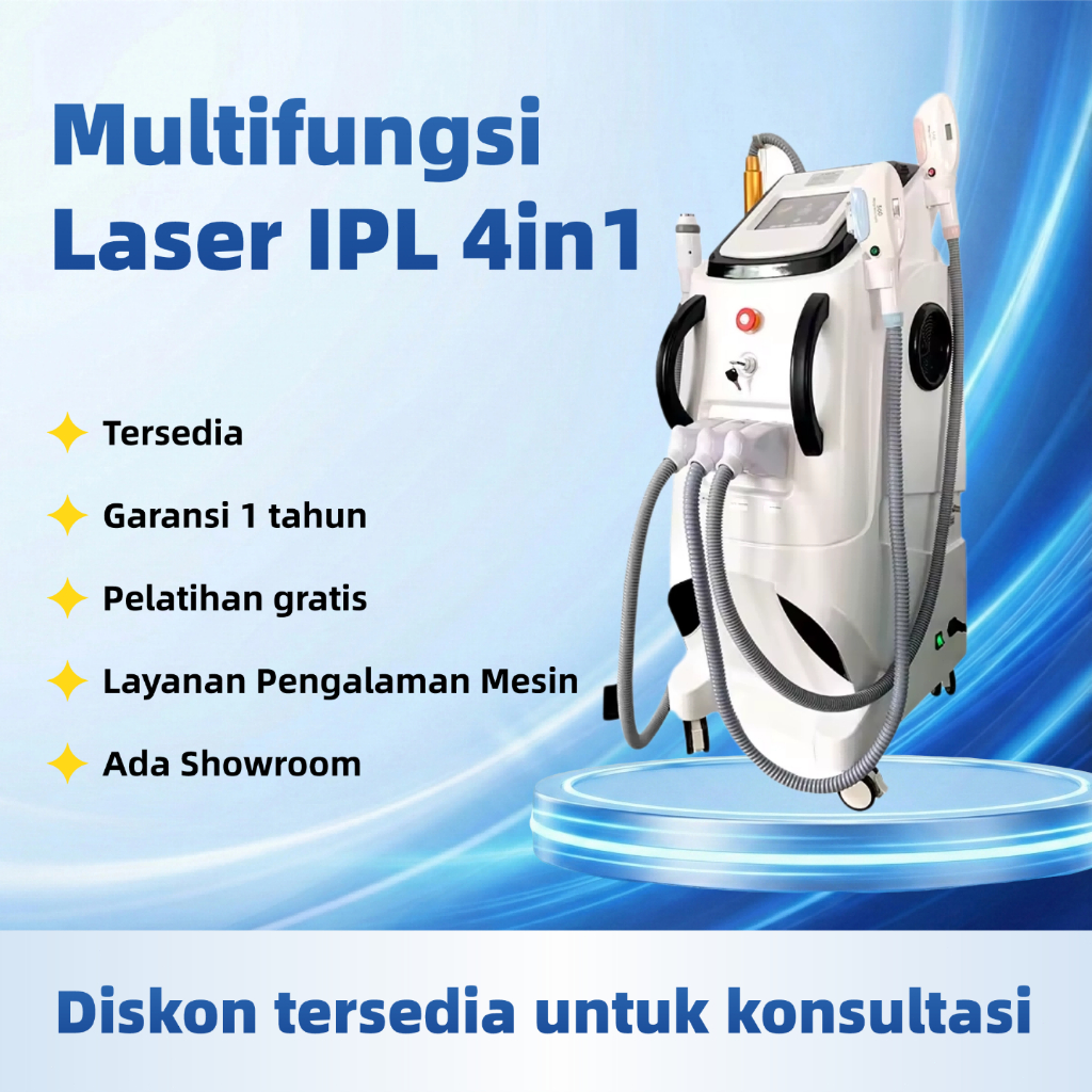 IPL 4in1 Laser Picosecond Salon kecantikan Multifungsi IPL Laser hair removal OPT SHR IPL + laser pi