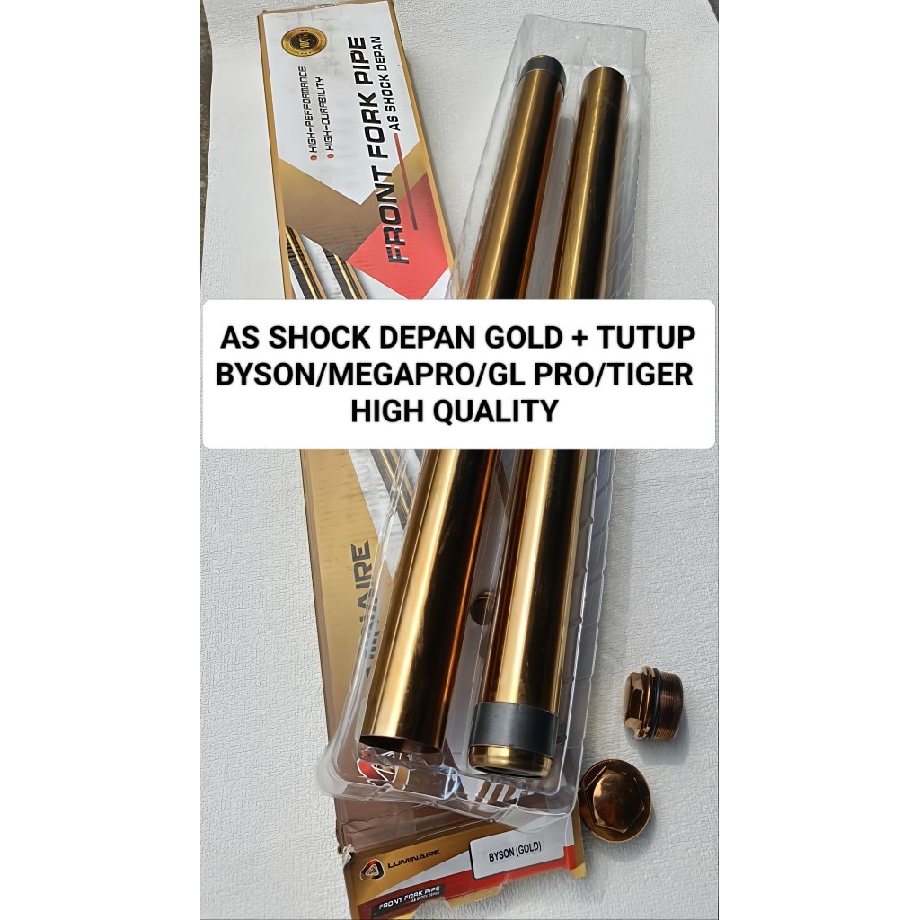 AS SHOCK SHOK GOLD BAMBU SHOCK SHOK DEPAN PLUS TUTUP BAUT GOLD BYSON / M.PRO / GL PRO / TIGER HIGH Q