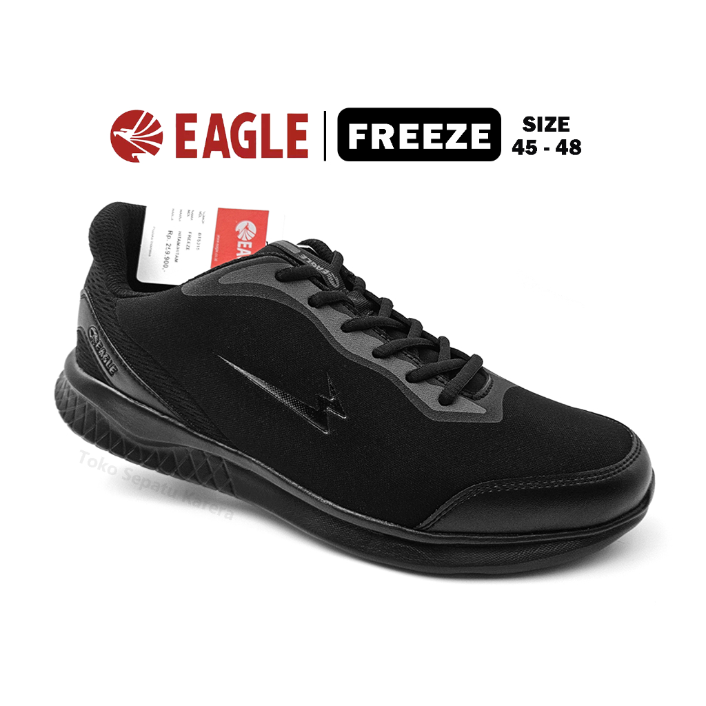 Sepatu Sekolah Anak SMA Laki Laki – Sepatu Pria Dewasa – EAGLE – FREEZE – Size 45-48 – Sneakers