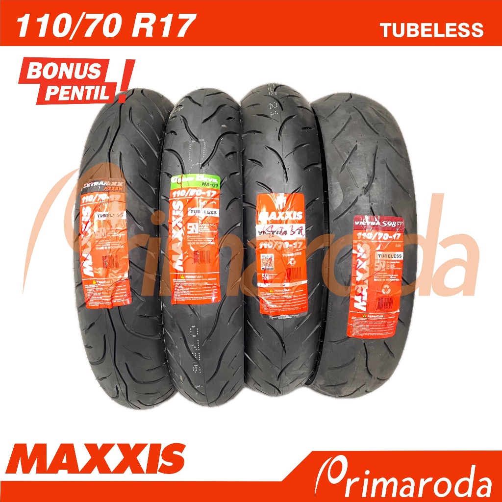 Ban Depan Yamaha MT-15 MT-25 Tubeless MAXXIS 110/70 Ring 17