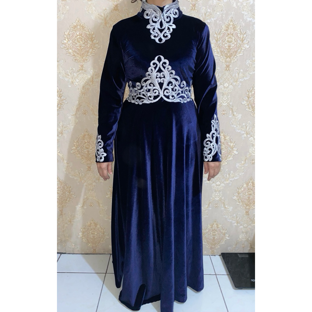 Navy Dress Wedding/Party Muslimah
