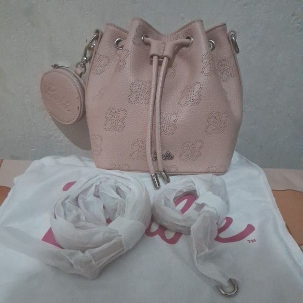 tas barbie serut pink