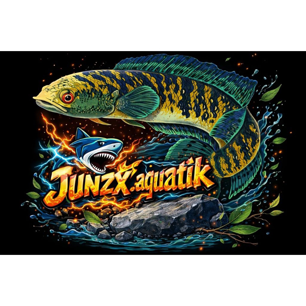 stikers Channa red Barito 5cm