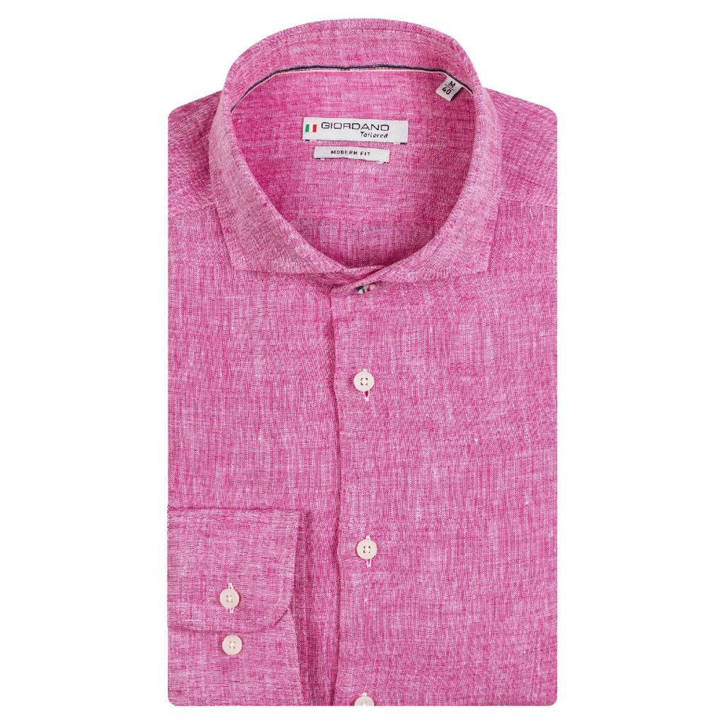 KEMEJA GIORDANO PINK PRIA BRANDED NEW ORIGINAL