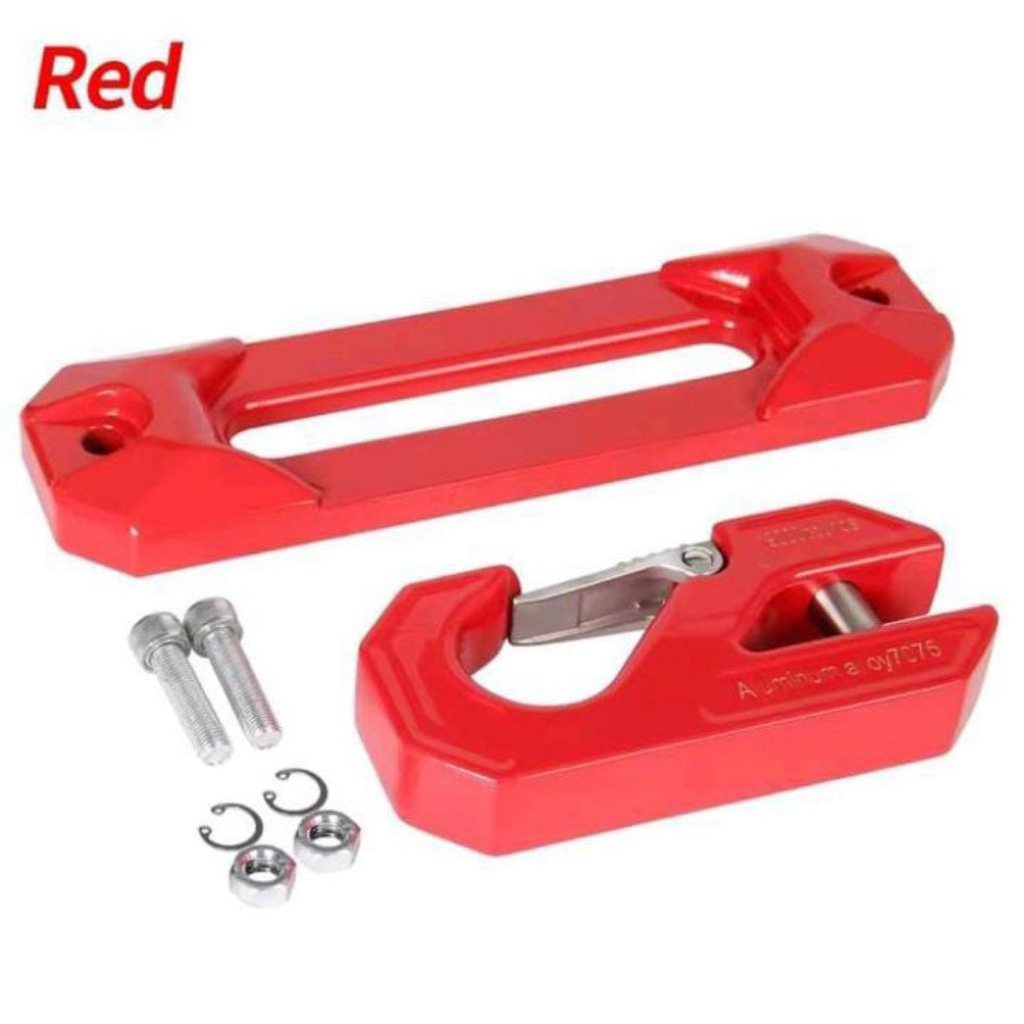 Paket Hook Fairlead Winch Alumunium Alloy 7075 | S Hook Aksesoris Mobil Offroad | Clovis / Clavis Wi