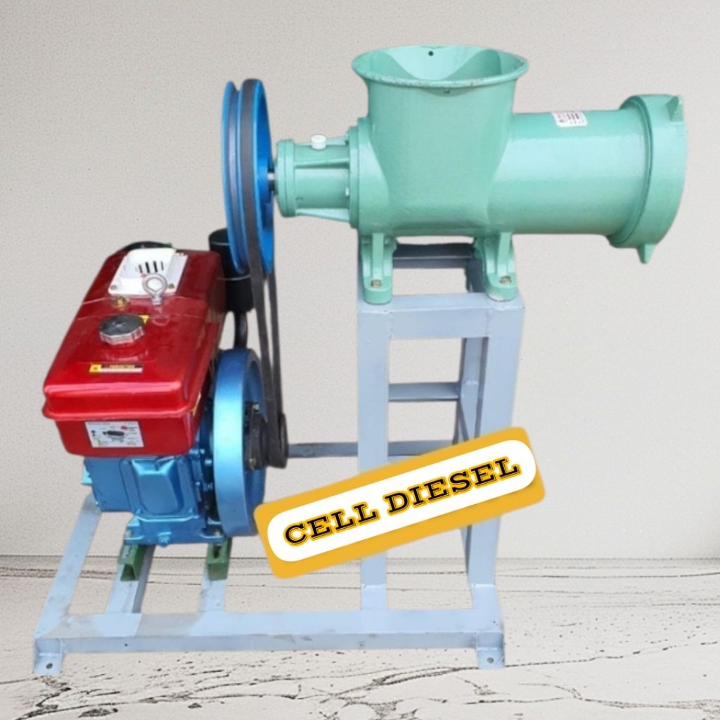 Mesin Giling Daging MAHKOTA 62 + Rangka Engine Diesel R180 / 8 HP