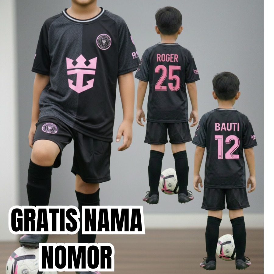 baju bola messi inter miami/jersey messi inter miami anak usia 1-12thn