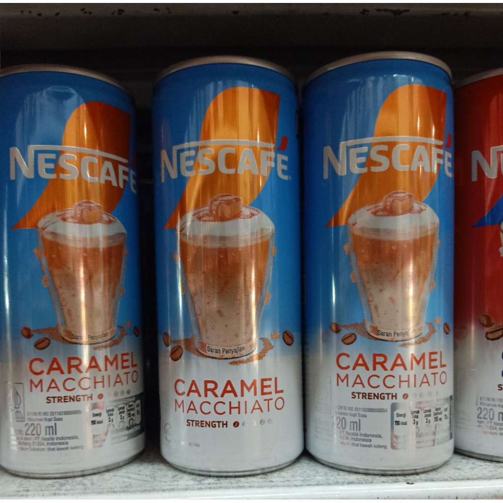 Nescafe caramel machiato  minuman kemasan kaleng 220ml