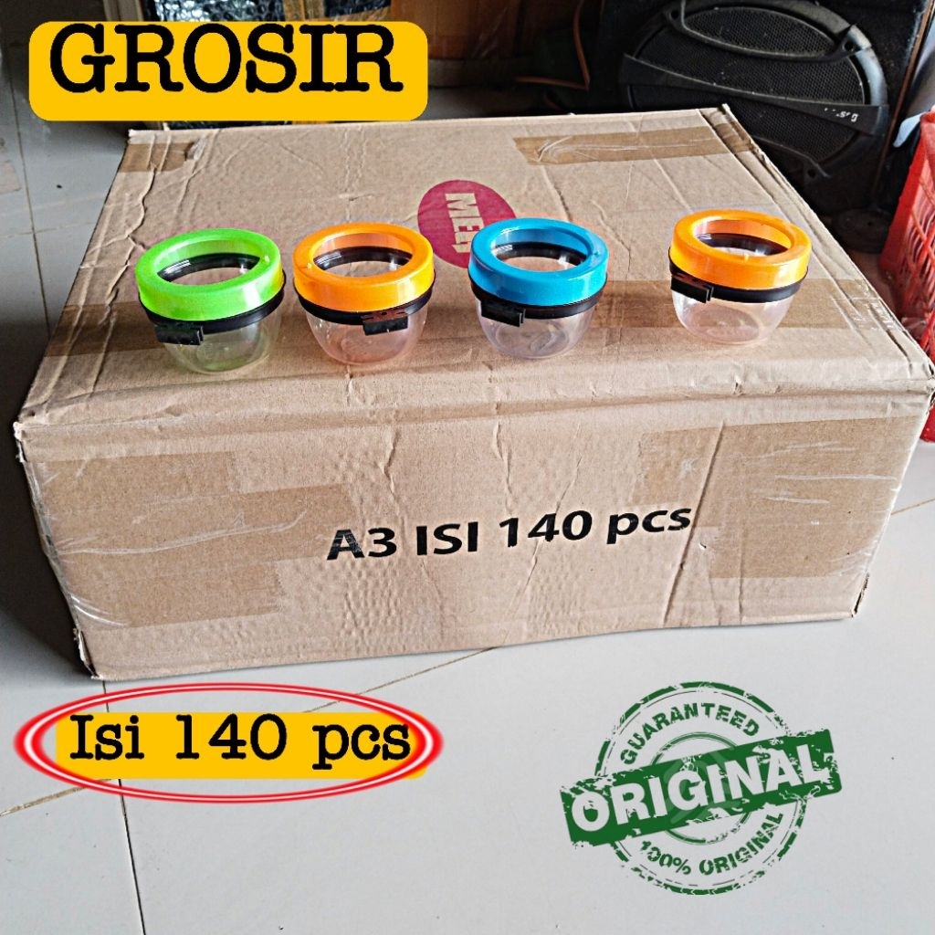 GROSIR cepuk wadah pakan minum burung A3 Anti tumpah