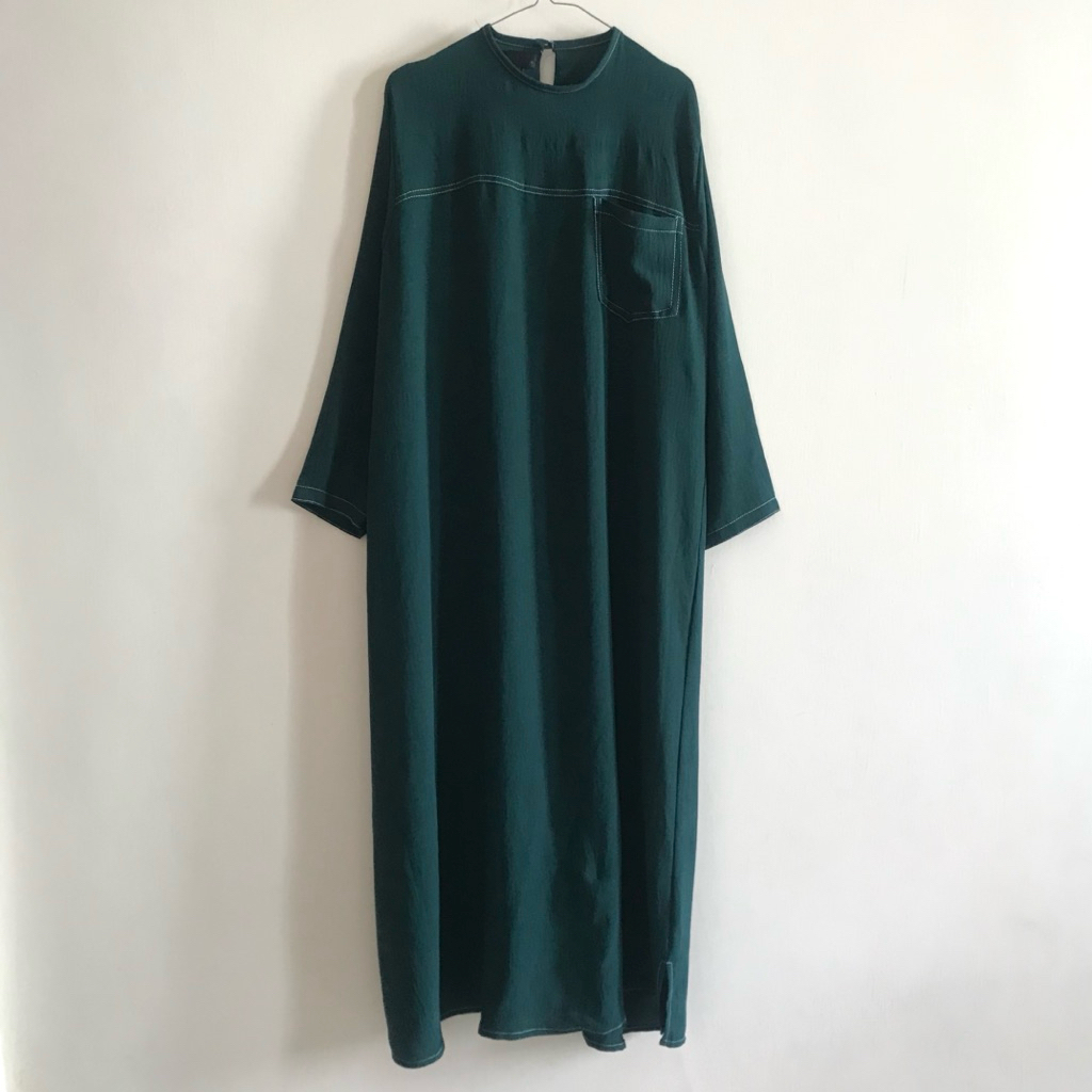 PRELOVED DRESS WANITA HIJAU EMERALD