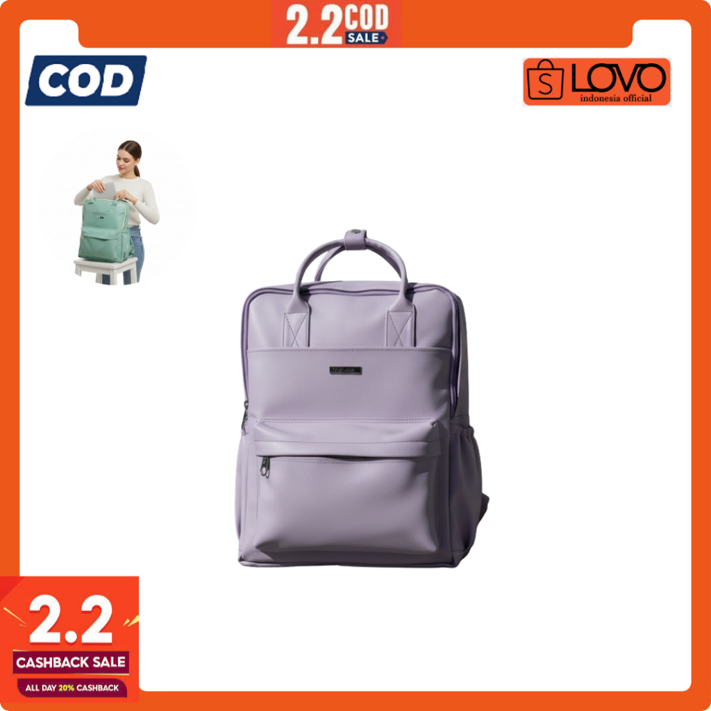 Lovo.id - Sakya Backpack Ransel Wanita 2 in 1 Waterproof
