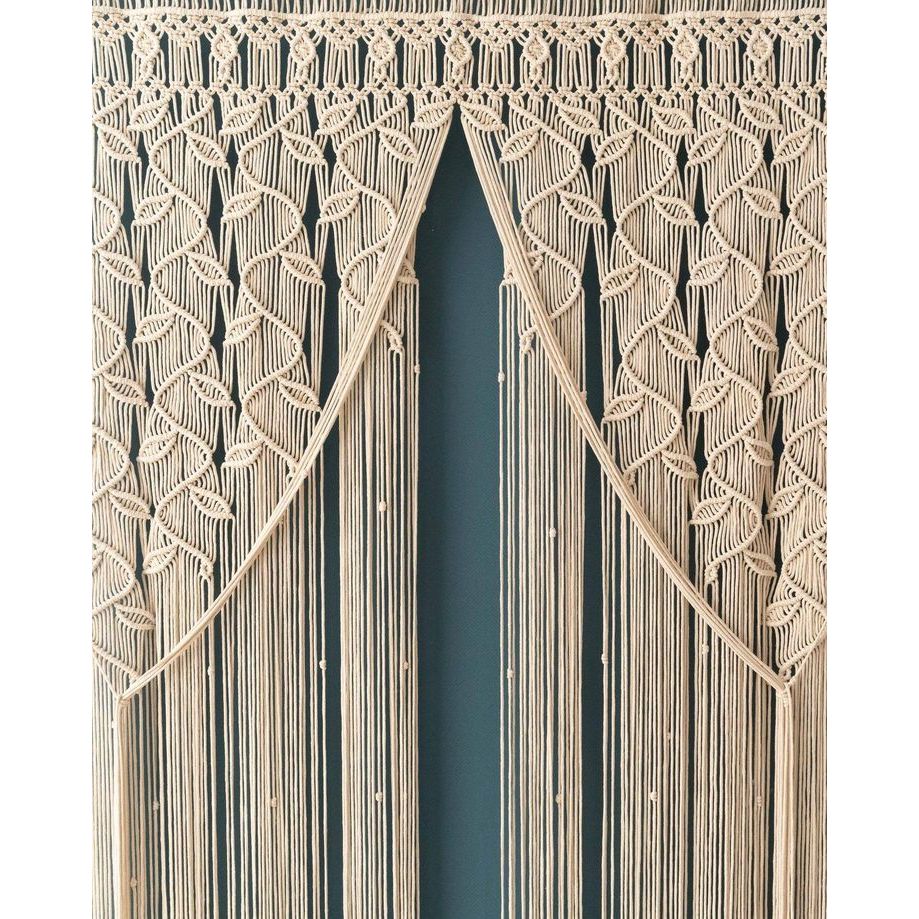 Tirai Macrame Katun Custom Berbagai Ukuran