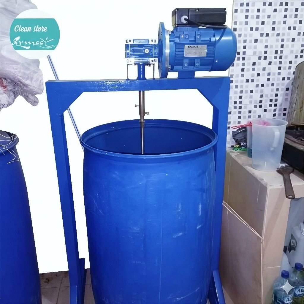 Mesin Pengaduk Sabun Cair 200 Liter Stainless Steel 316  - Alat Mixer Deterjen Laundry Shampoo