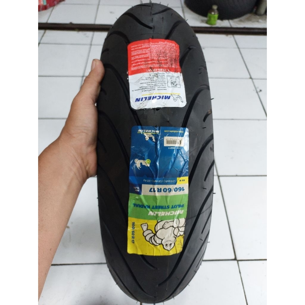 michelin pilot street radial 160/60-17 ban ninja250/mt25/R25/zx250/R15dll
