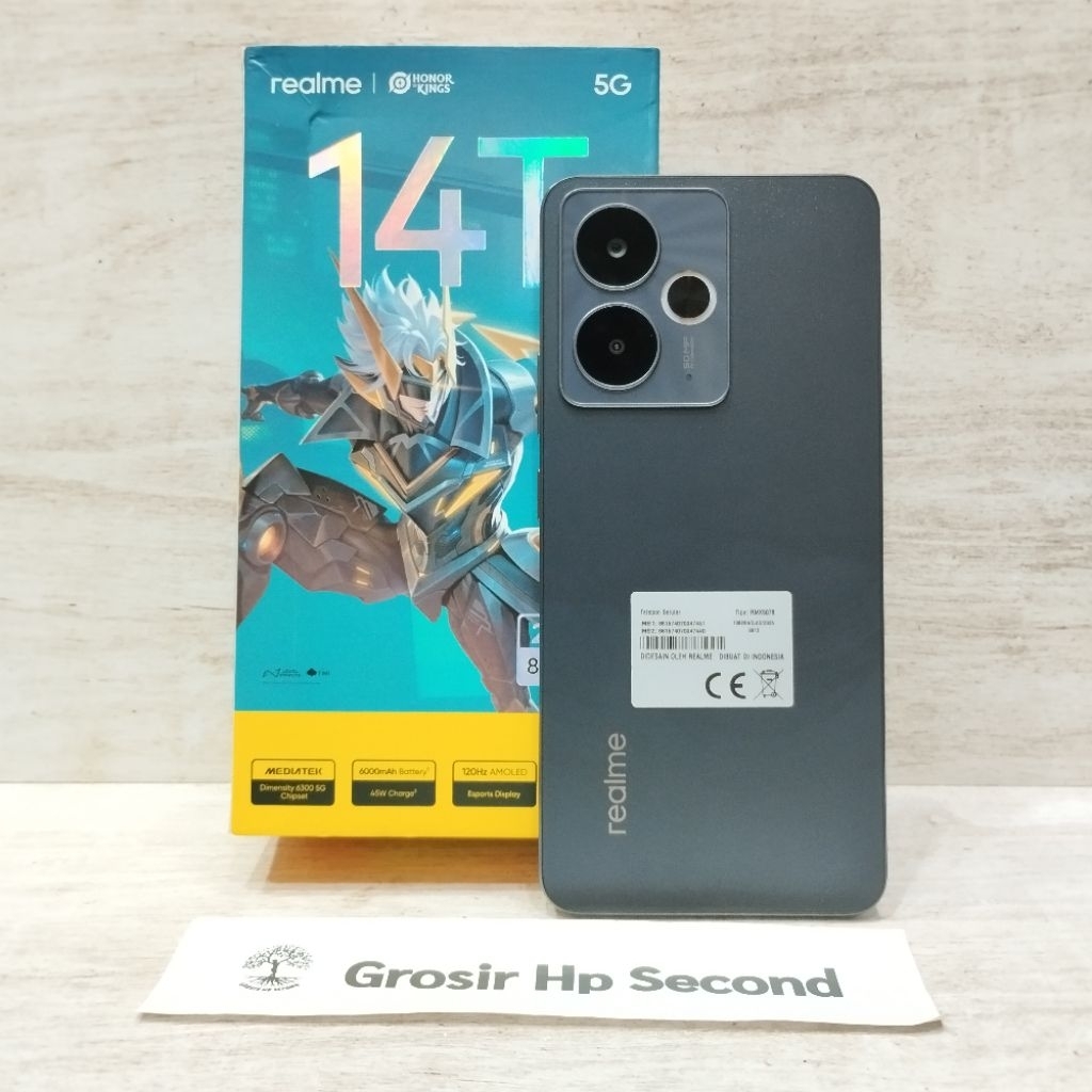 REALME 14T 5G 8/256GB 8/128GB HP SECOND FULLSET
