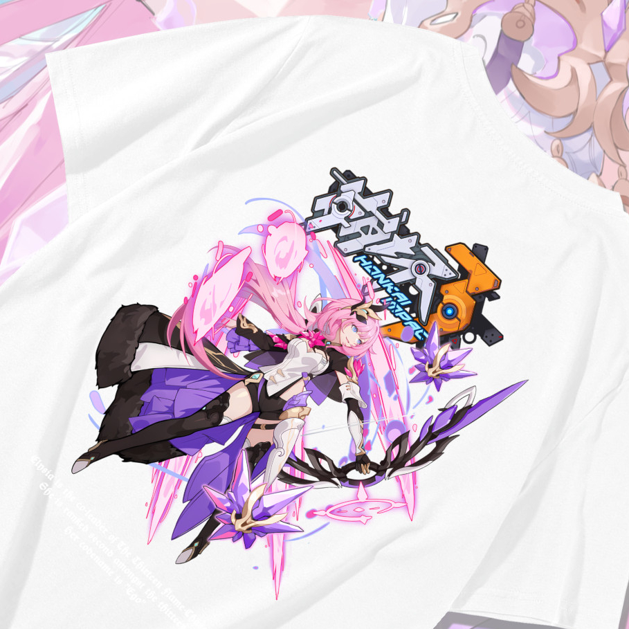 KAOS ELYSIA HONKAI IMPACT 3RD - KAOS DISTRO PRIA & WANITA ANIME & GAME DESIGN HONKAI IMPACT 3RD ELYS