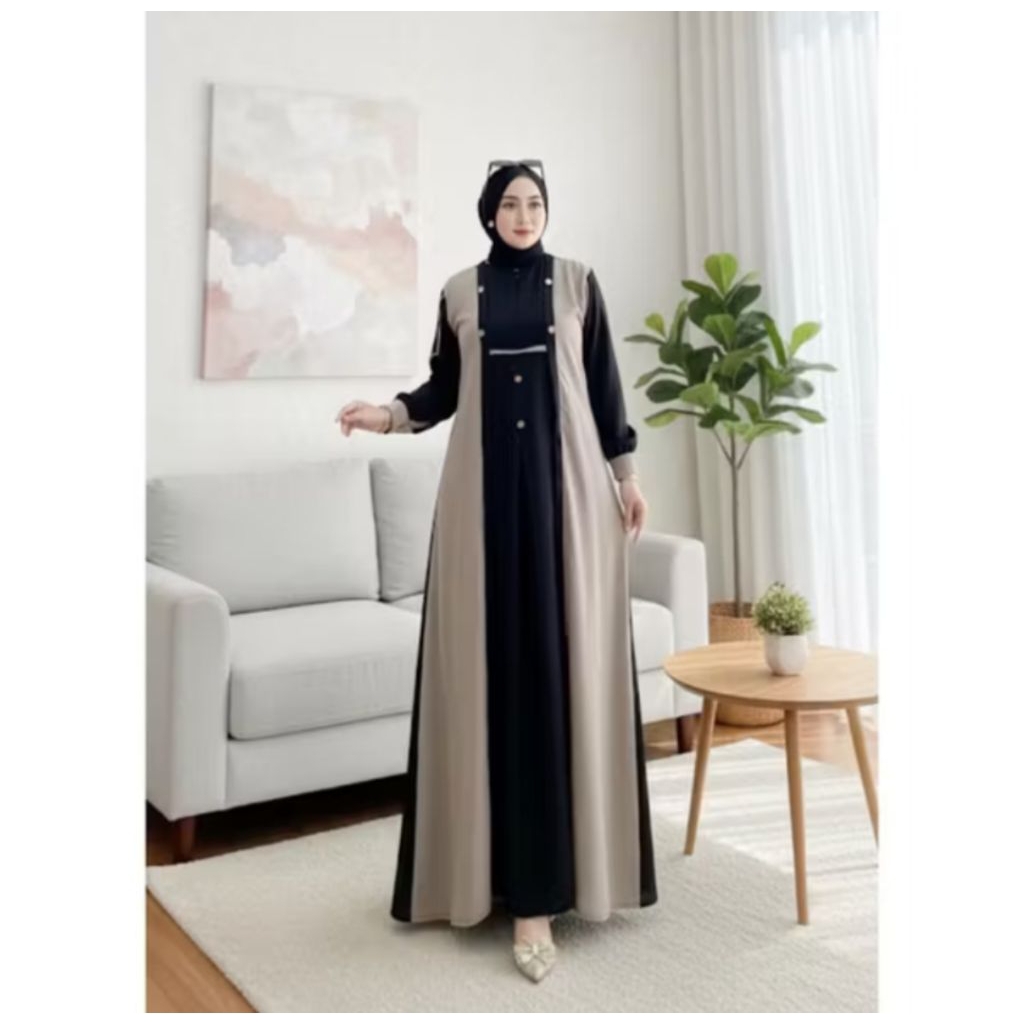 gamis abaya medina syari // medina dress cringkel
