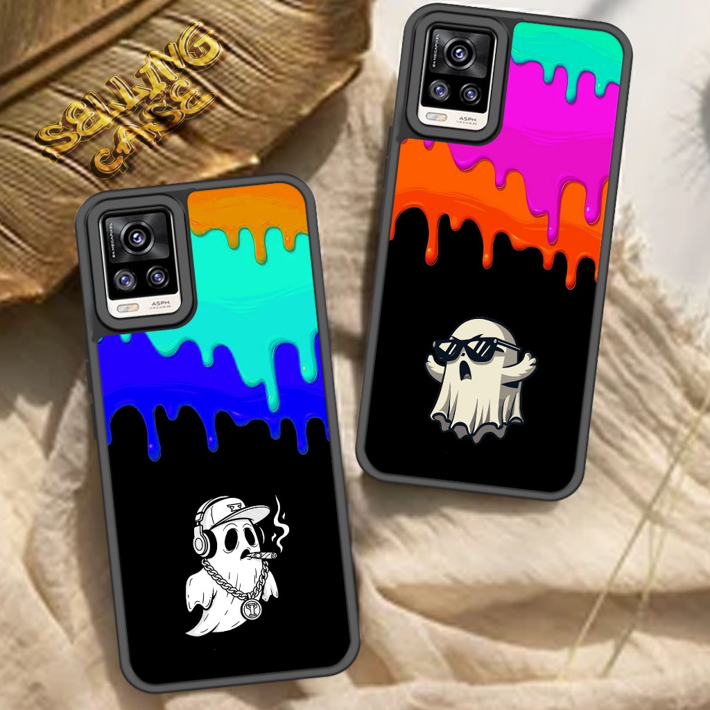 Case VIVO V20 Motif ( GHOST CUTE) Cover Handphone Softcase Glossy Anti Jamur