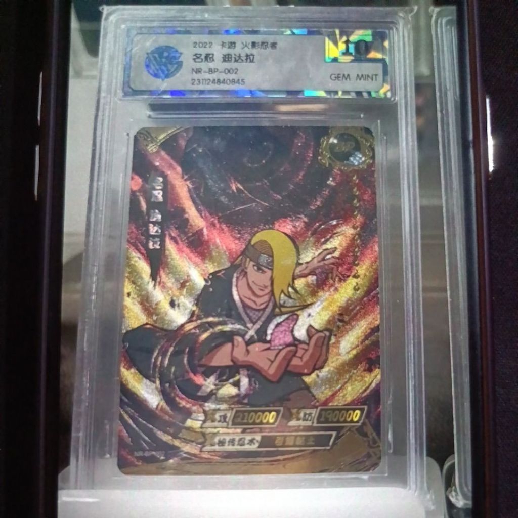 CCG Naruto Grading Gmint 10 Deidara koleksi Card