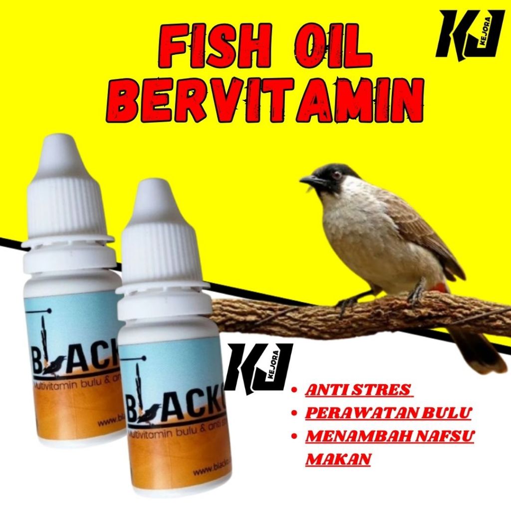 fish oil minyak ikan bervitamin untuk burung