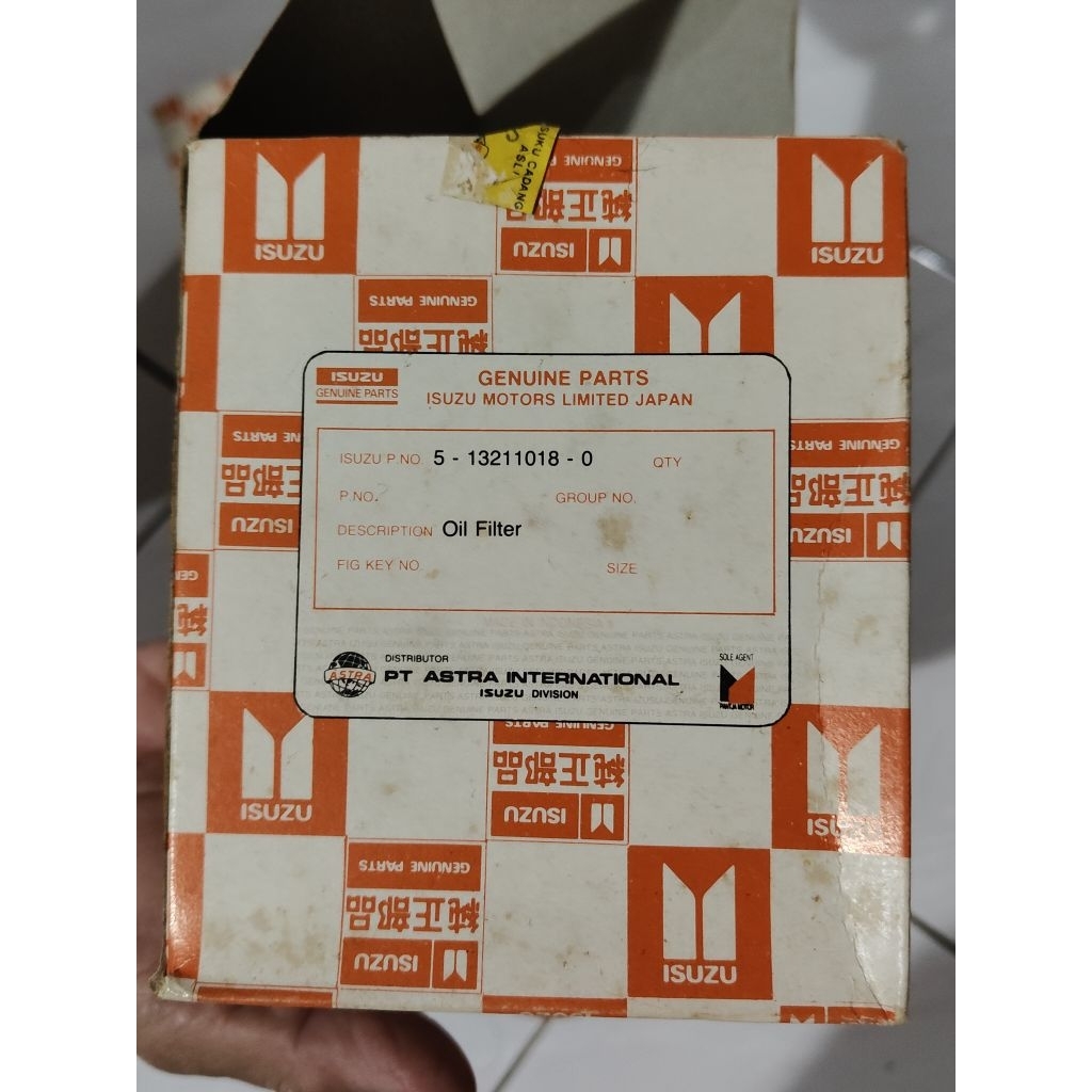 Oil filter / oli filter/ filter oli panther isuzu ORI
