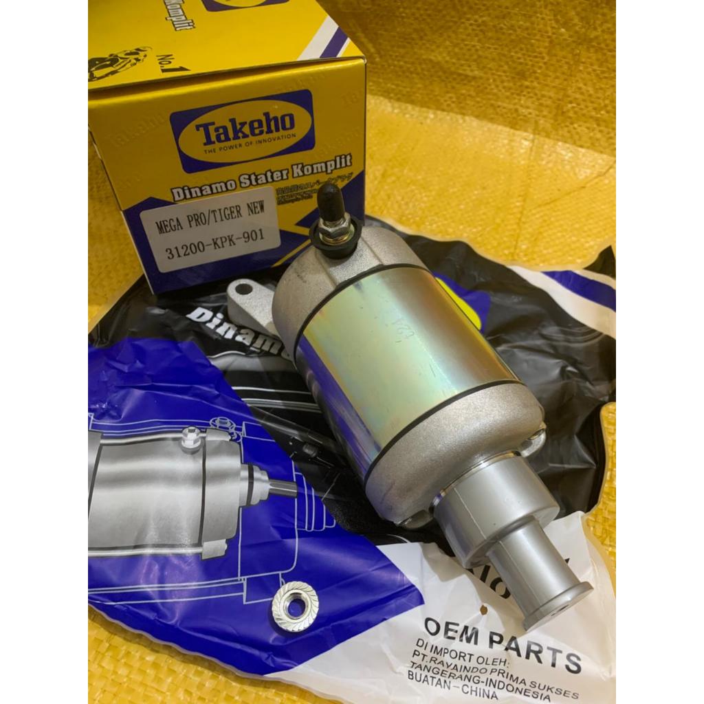 (TAKEHO) DINAMO STATER ASSY MEGA PRO/TIGER NEW (KECIL) KEH / 31200-KPK-901