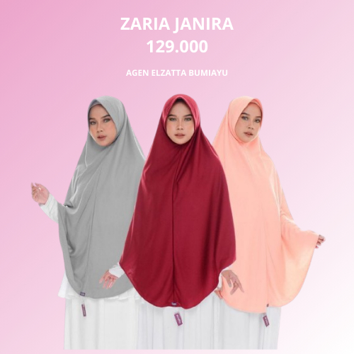 Elzatta Kerudung instan jilbab bergo jersey panjang | Zaria Janira