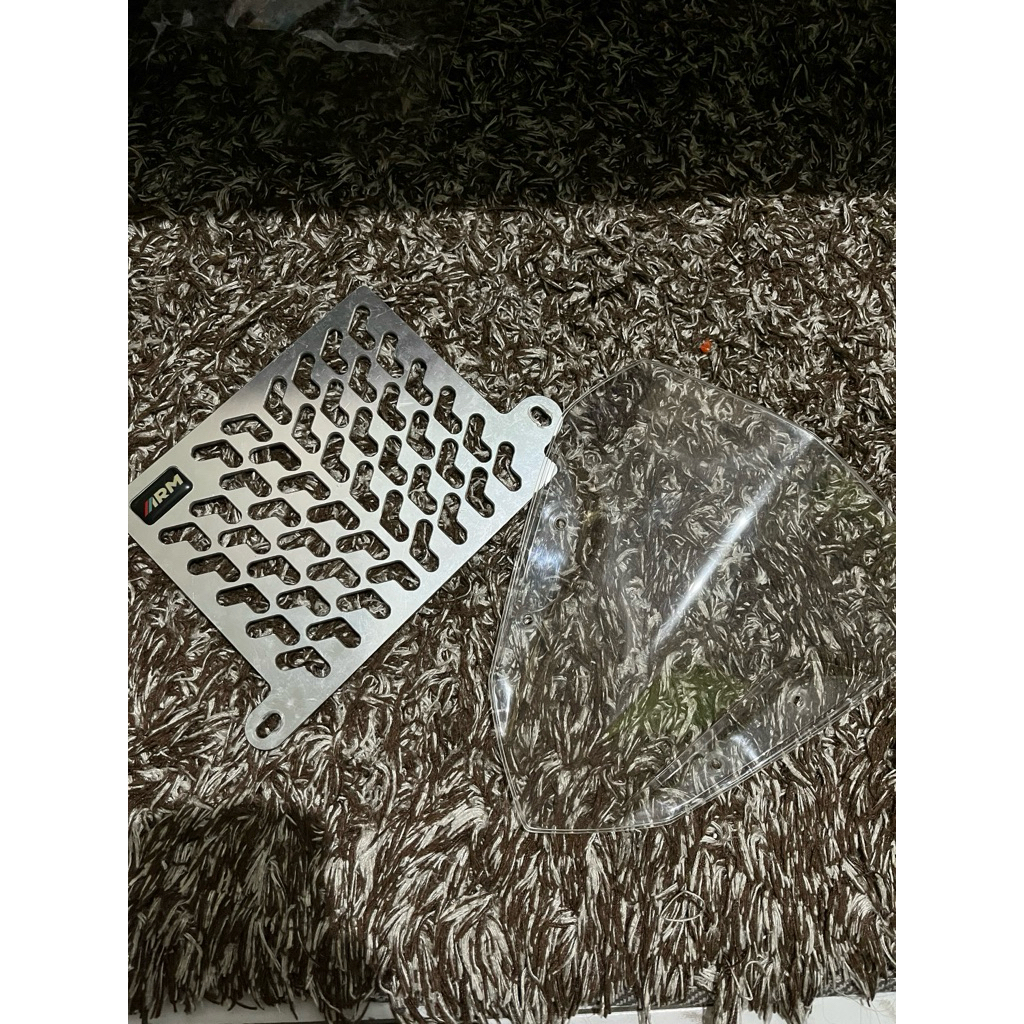 visor set cover radiator arm aerox