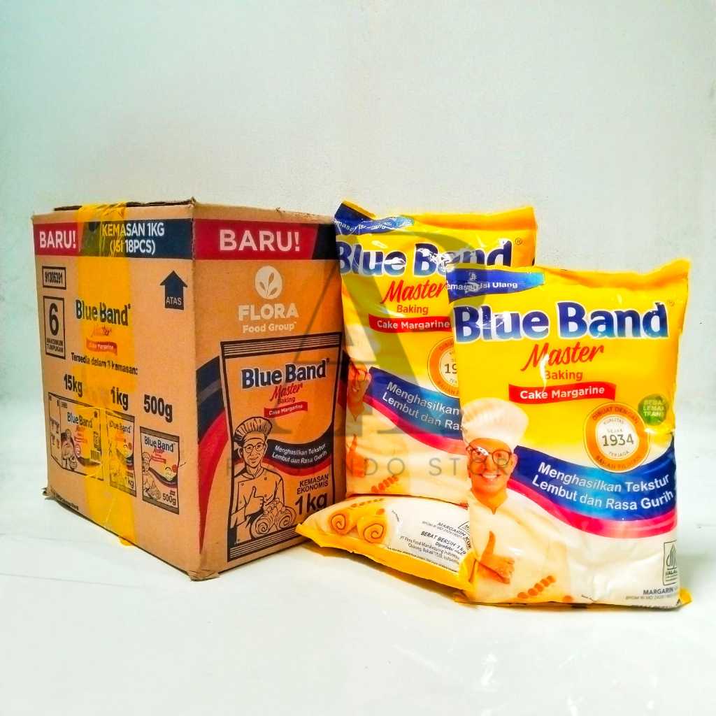 Mentega Blueband Pillow 1kg ( Dus 18 Pcs ) [ Original ]