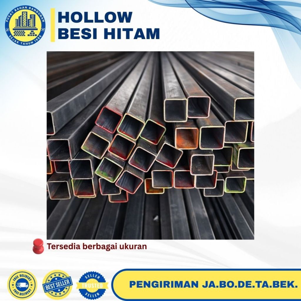 HOLLOW BESI HITAM RANGKA PLAFON | KANOPI | 4X4 1.3