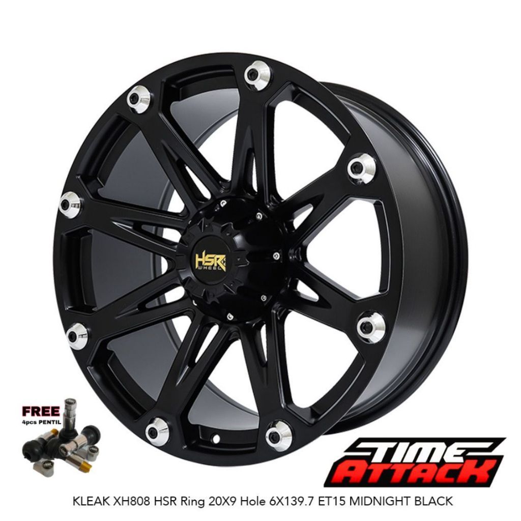 Velg Mobil Pajero Ring 20 HSR WHEEL Tipe KLEAK Velg Hsr R20 - TIME ATTACK BOGOR