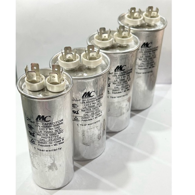 Kapasitor MC Bulat 25uf-30uf-40uf-45uf-50uf 400V-450V AC