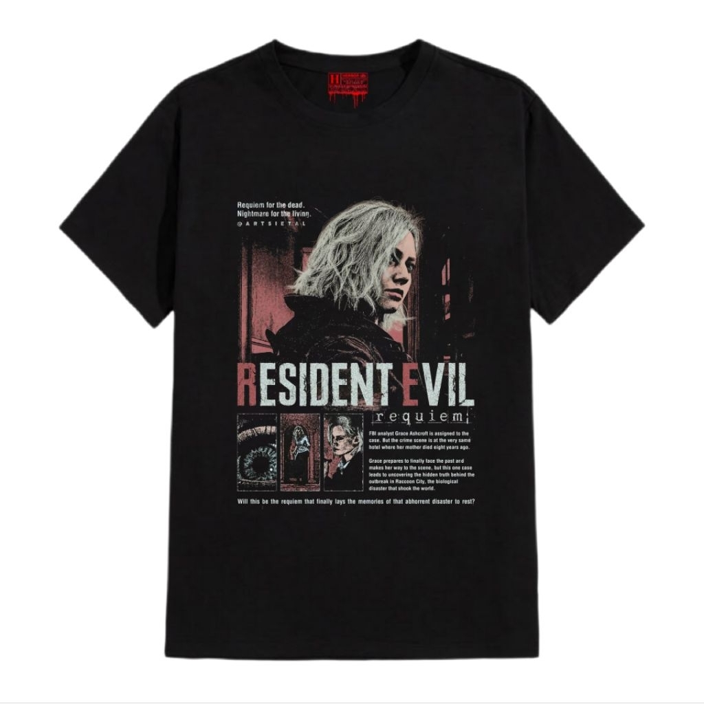 STL|Tshirt Gaming Resident evil zombie premium cotton