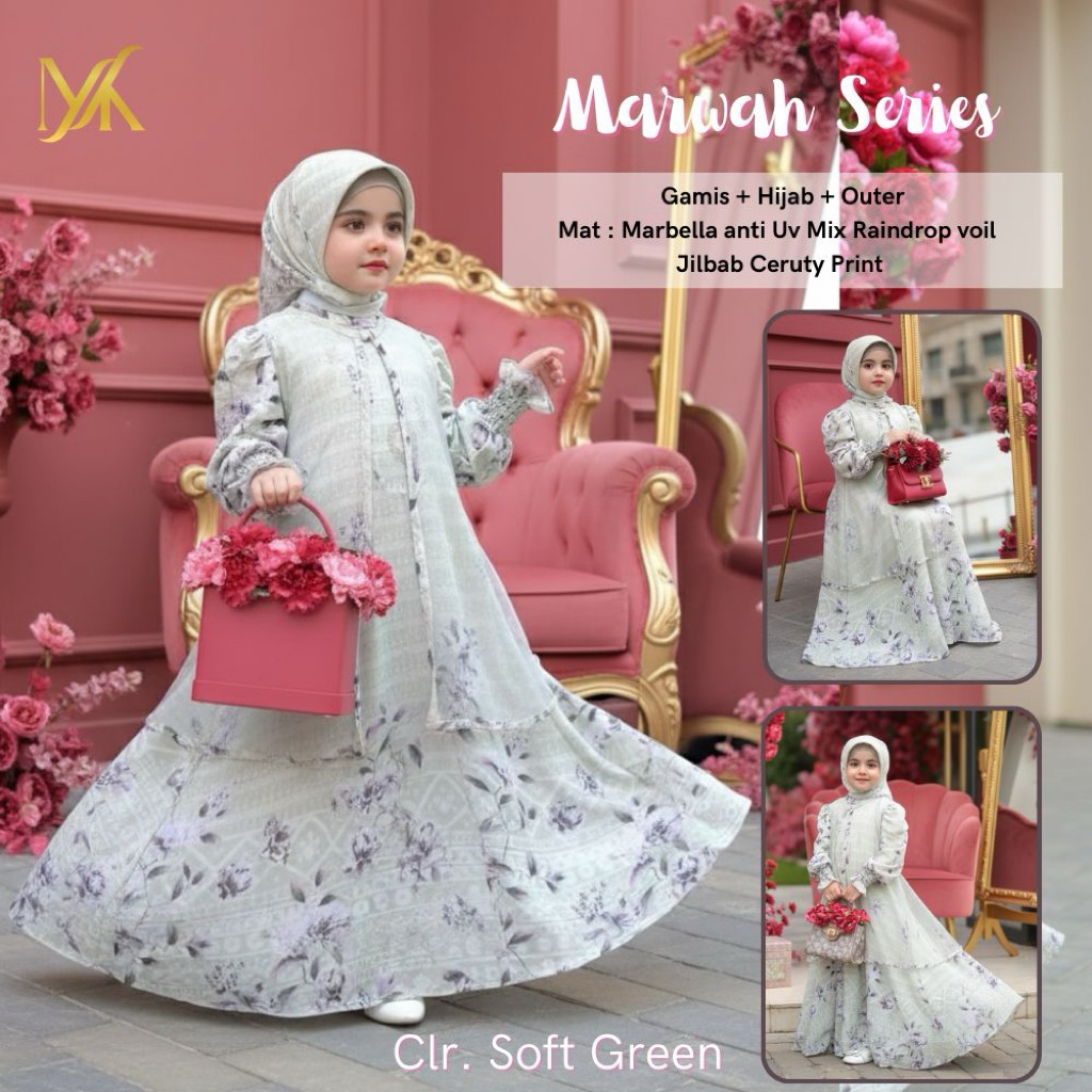 SET + HIJAB MAUMA KIDS
